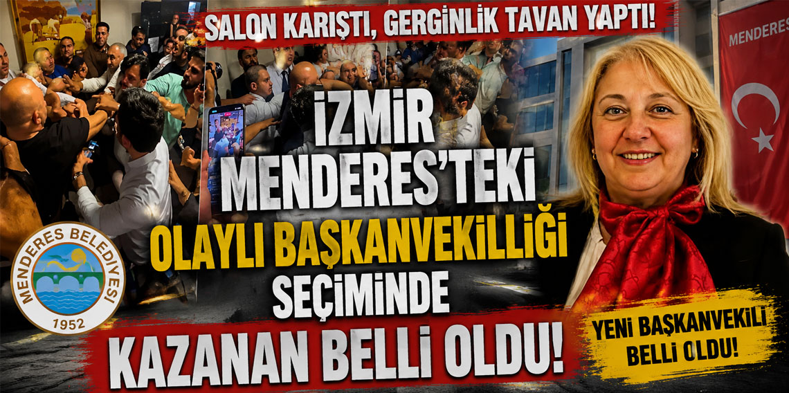 İzmir Menderes'teki olaylı başkanvekilliği seçiminde kazanan belli oldu