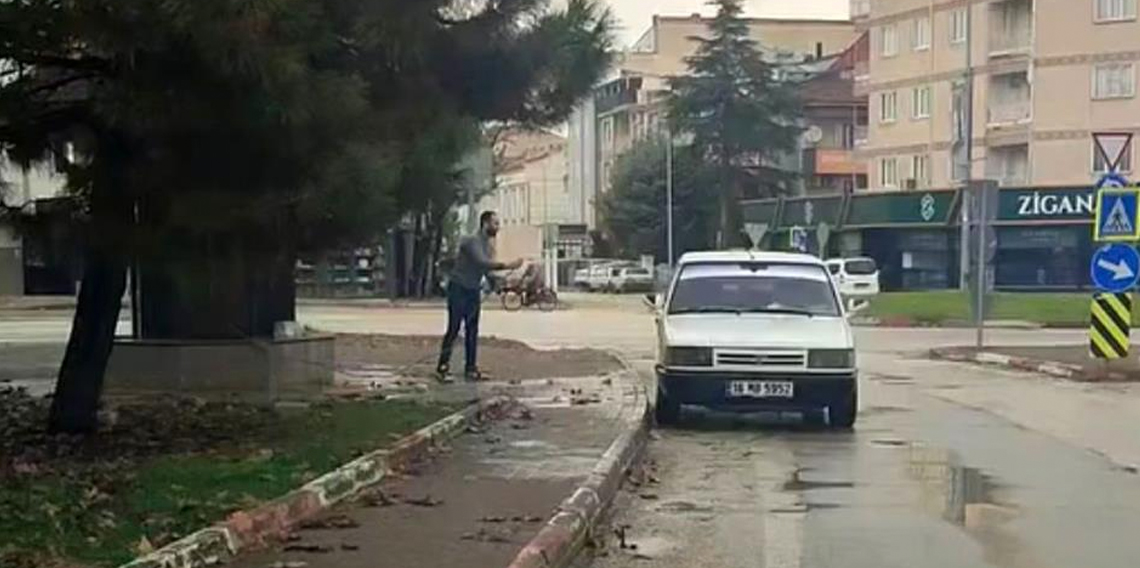 Çeşmede Araç Yıkayana Ceza