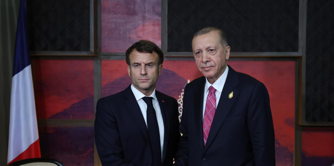 Cumhurbaşkanı Erdoğan, Fransa Cumhurbaşkanı Macron ile görüştü