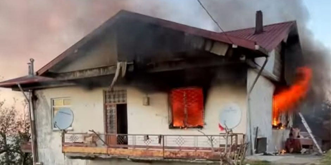 Ordu'da yangın: 2 çocuk yaralandı