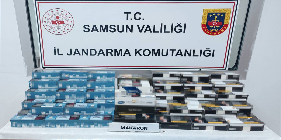 Samsun'da 28 bin bandrolsüz makaron ele geçirildi