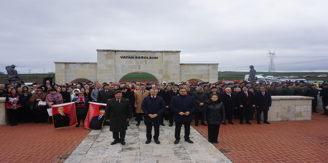 Çanakkale Zaferi'nin 110. yılı dolayısıyla tören düzenlendi