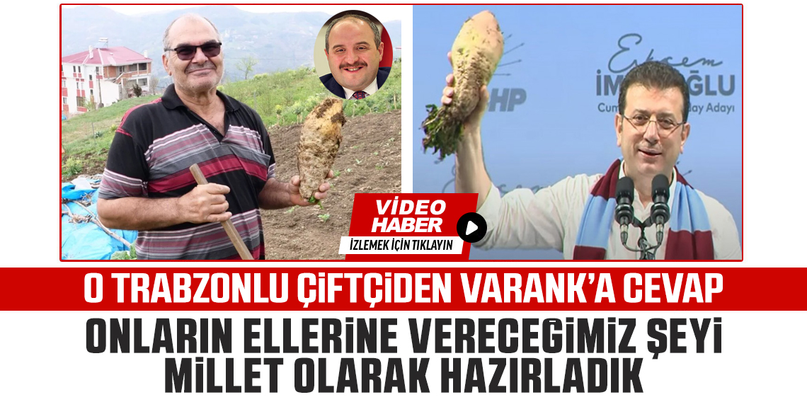 Ekrem İmamoğlu’na turpu veren Trabzonlu’dan Mustafa Varank’a cevap