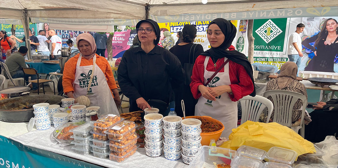 Osmaniye Lezzet Festivali’ne hanım eli değdi