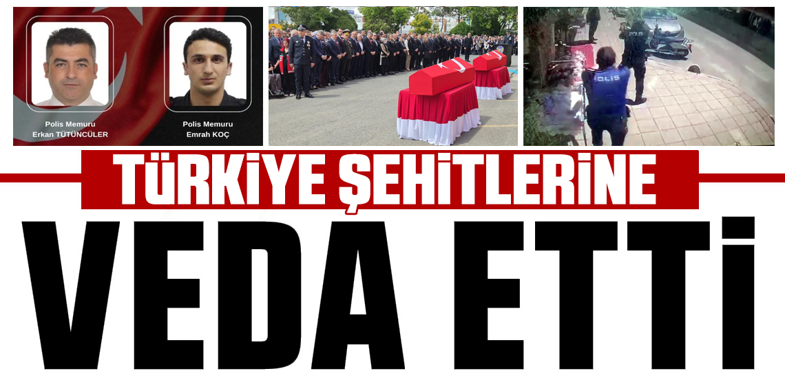 Tekirdağ’da Şehit Polislere Gözyaşlarıyla Veda