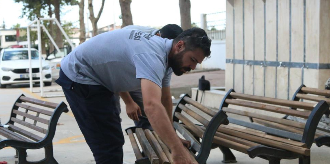 Samsun, Atakum’da okul bahçelerine bakım