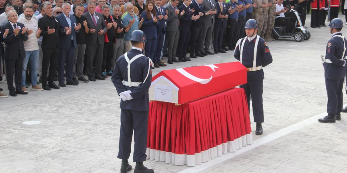 Ordu'da şehit olan astsubay törenle memleketine uğurlandı