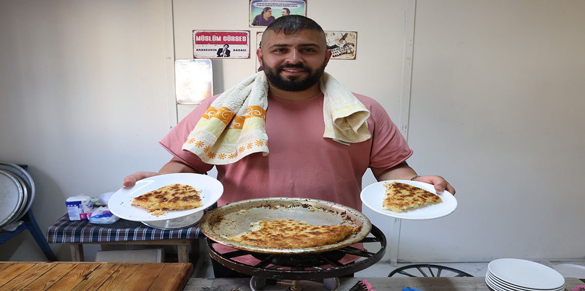 Hatay'da iddia üzerine künefeye havada 10 takla attırdı