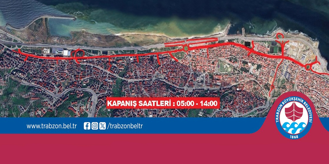 Trabzon'da Pazar günü o yollar trafiğe kapatılacak! 