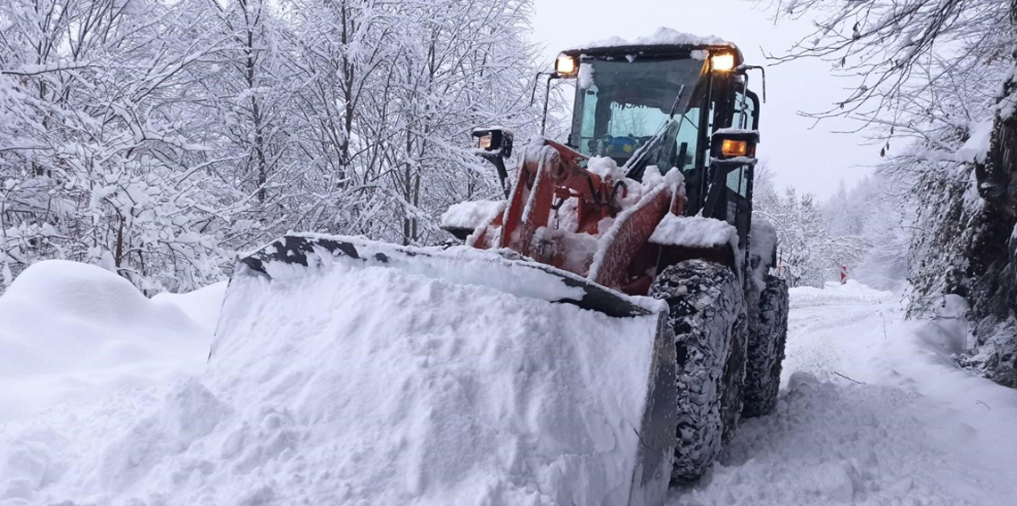 Ordu’da bir günde 4 bin 157 kilometre yol ulaşıma açıldı