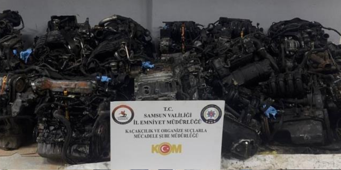 Samsun’da Kaçak Motor Operasyonu