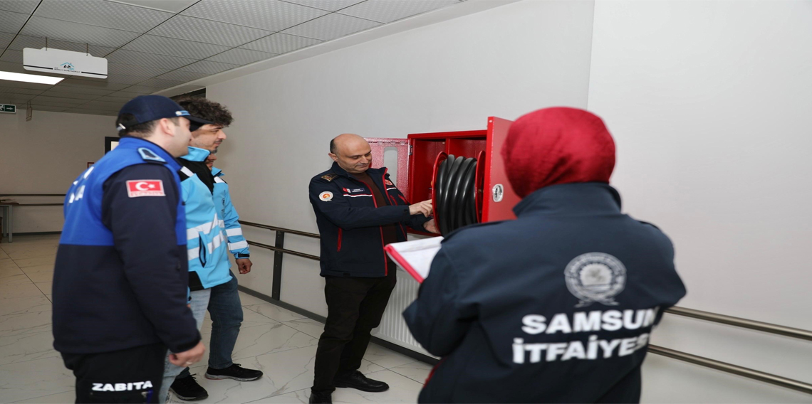 Samsun’daki otel ve konaklama yerleri yangın denetimi