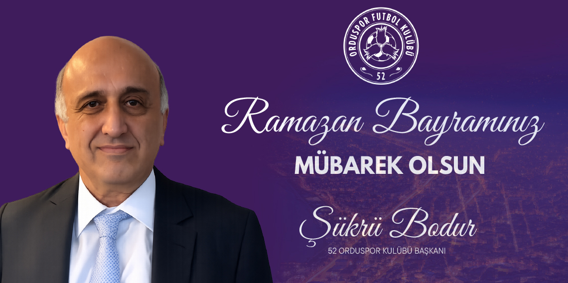 52 ORDUSPOR RAMAZAN BAYRAM İLANI