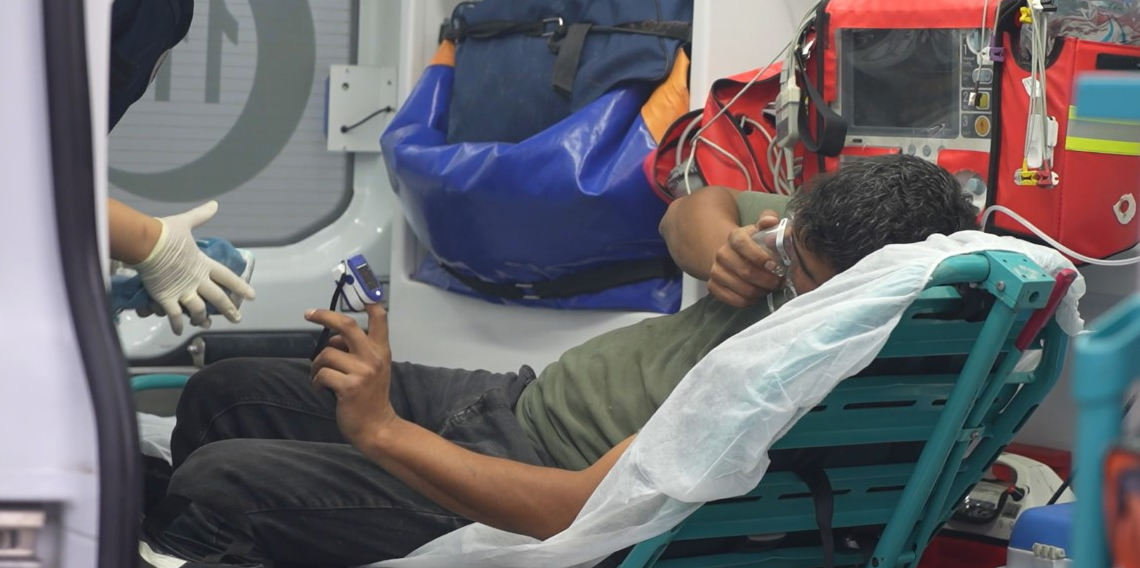 Faciadan dönüldü, köy yanmaktan kurtuldu