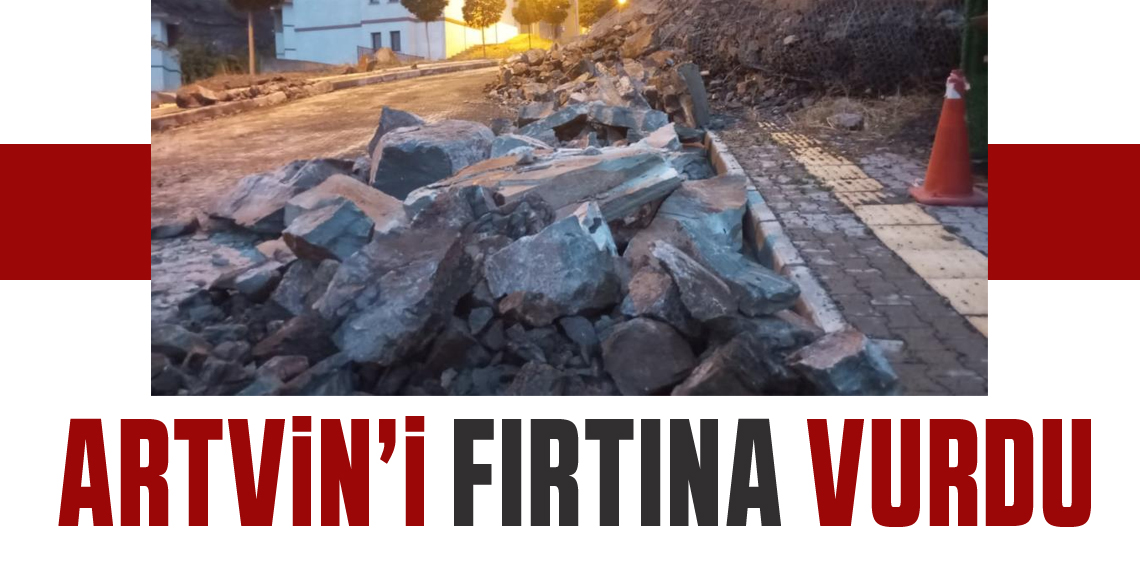 Artvin'de fırtına çatıları uçurdu