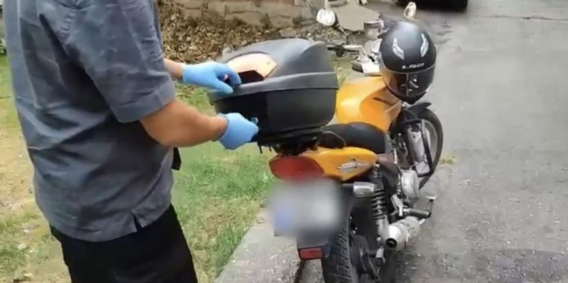 Samsun'da şüpheli motosikletten uyuşturucu çıktı!