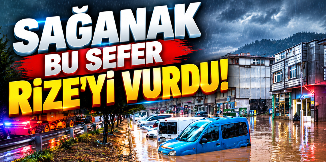 Rize'nin İyidere ve Pazar ilçesi sel sularına teslim oldu