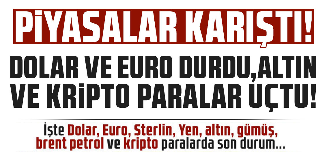 Dolar ve Euro durdu, altın ve kripto paralar uçuşa geçti