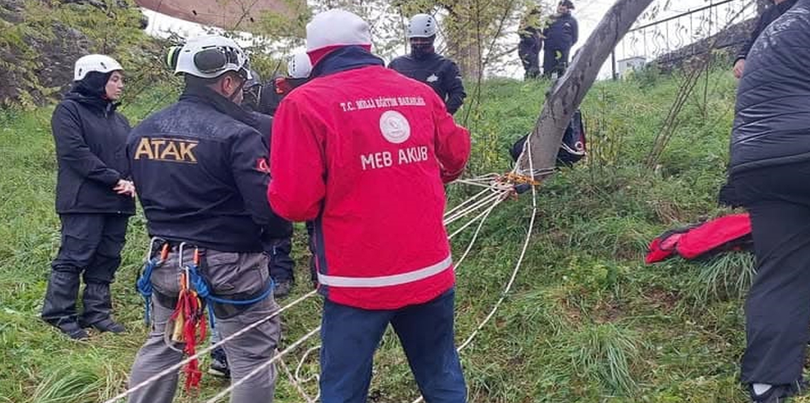 Giresun Kalesi’nde arama-kurtarma eğitim gerçekleştirildi