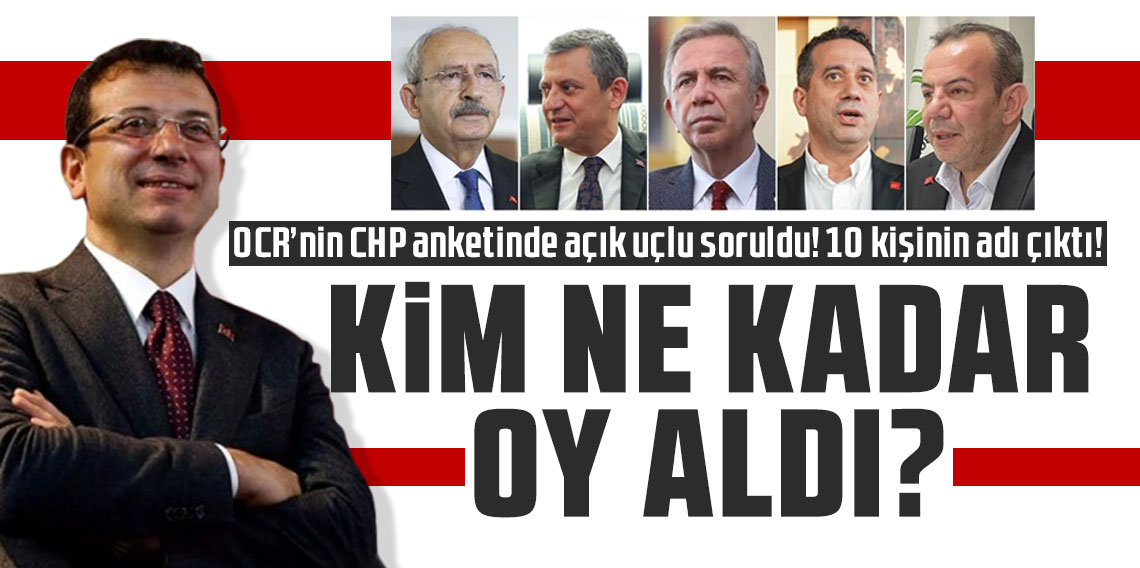 CHP dendiğinde aklınıza ilk gelen siyasetçiler ORC anket sonuçlarını paylaştı