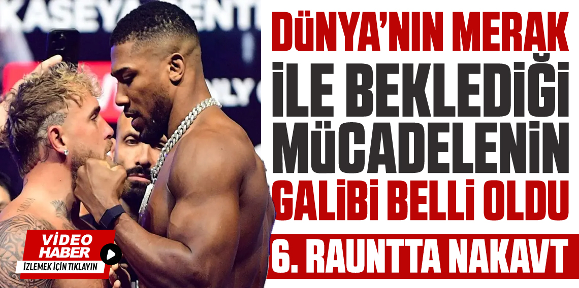 Jake Paul-Anthony Joshua maçında kazanan belli oldu