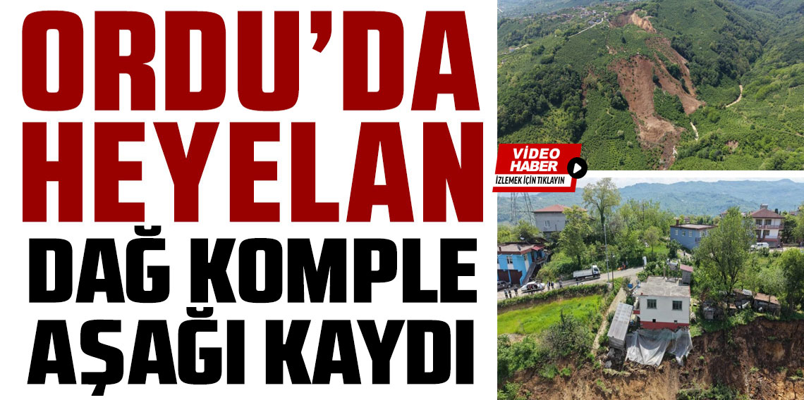 Ordu’da Fındık Bahçesinde Toprak Kütlesi 50 Metre Kaydı