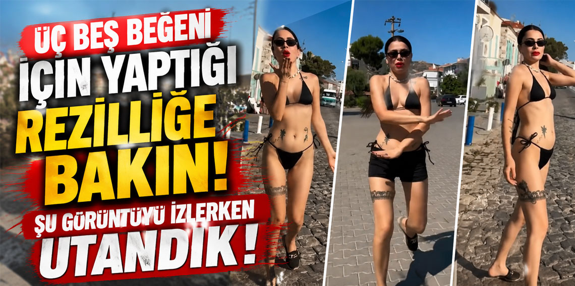 Üç beş beğeni için yaptığı rezilliğe bakın! Şu görüntüyü izlerken utandık