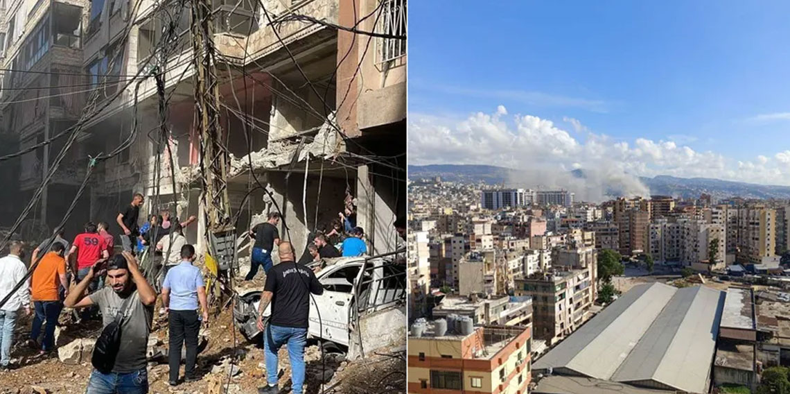 İsrail, Lübnan'ın başkenti Beyrut'u vurdu!