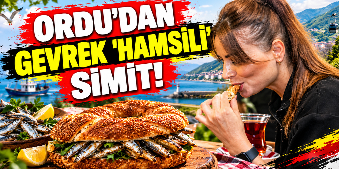 Ordu'dan Gevrek Hamsili Simit