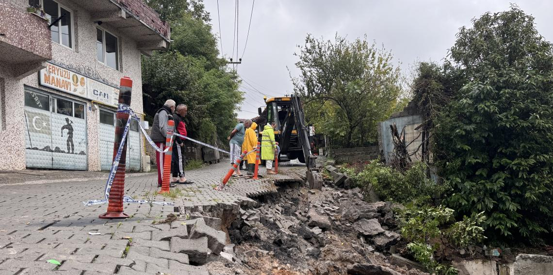 Zonguldak'ta kuvvetli yağış sonrası hasar tespit çalışmaları sürüyor