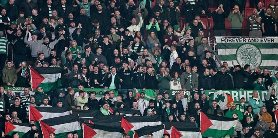 Celtic taraftarlarının İsrail'in saldırılarına tepkisi sürüyor