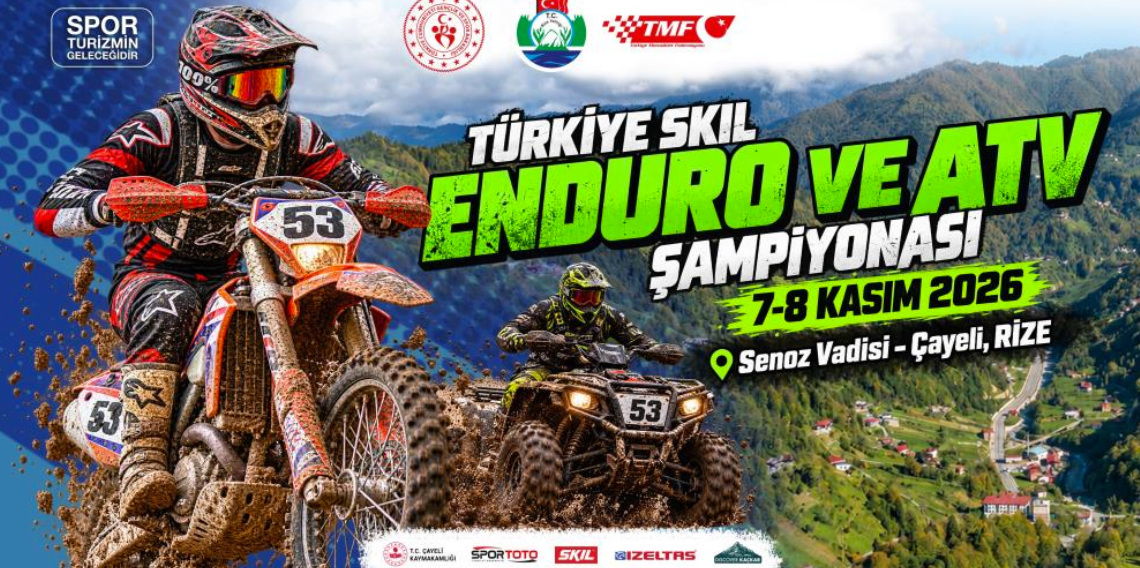 Türkiye SKIL Enduro ve ATV Şampiyonası, ikinci kez Rize’de düzenlenecek