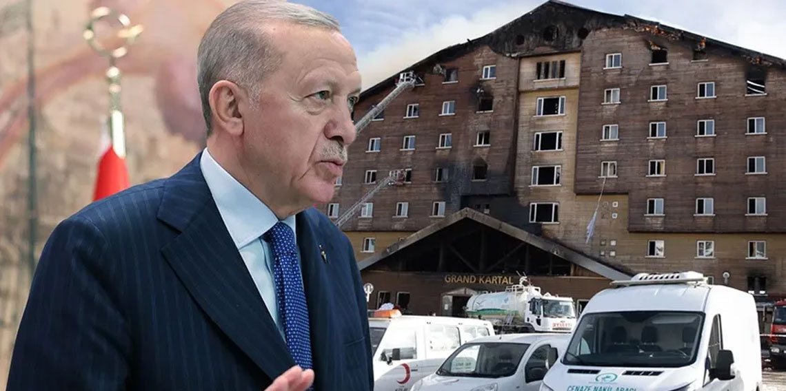 Bolu'da yangın faciası: Cumhurbaşkanı Erdoğan'dan taziye mesajı