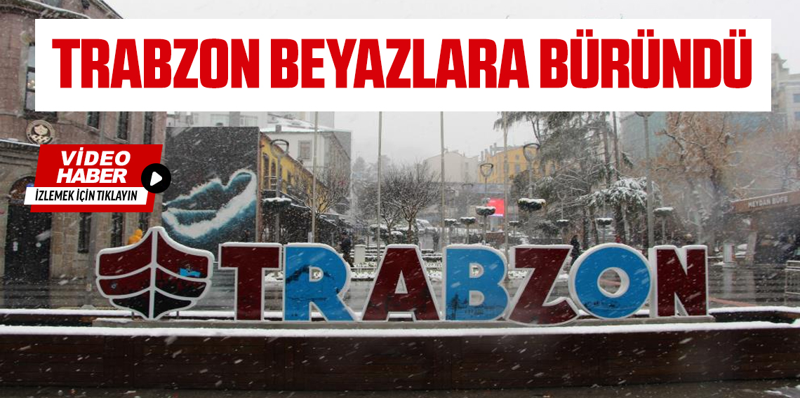 Trabzon şehir merkezi beyaz gelinliğini giydi