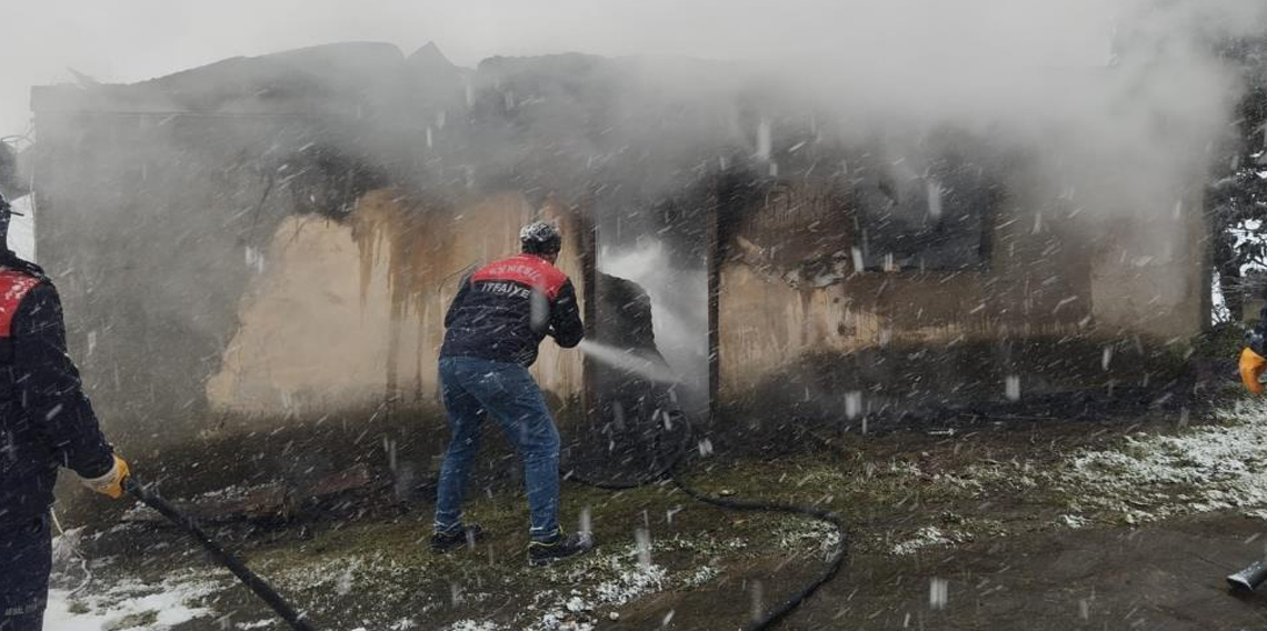 Giresun'da yangın: 1 ölü