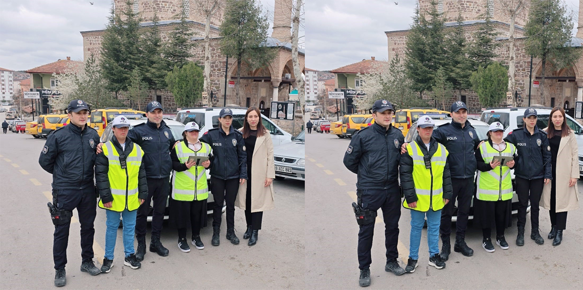 İlçenin güvenliği Down sendromlu öğrencilere emanet edildi
