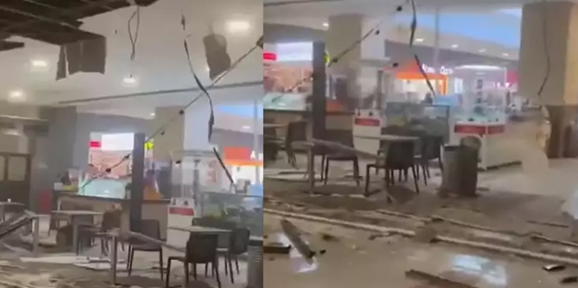 AVM'nin yemek katının asma tavanı çöktü: 1 kişi yaralandı