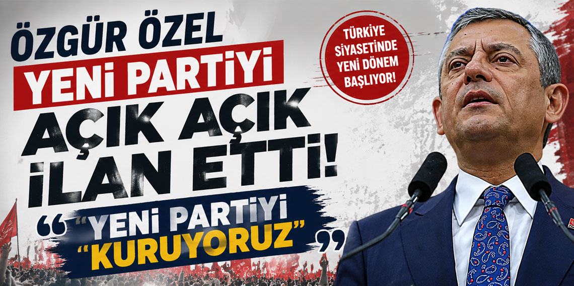 Özgür Özel: Yeni partimizi milletimizin seçtiği vekillerle kuruyoruz
