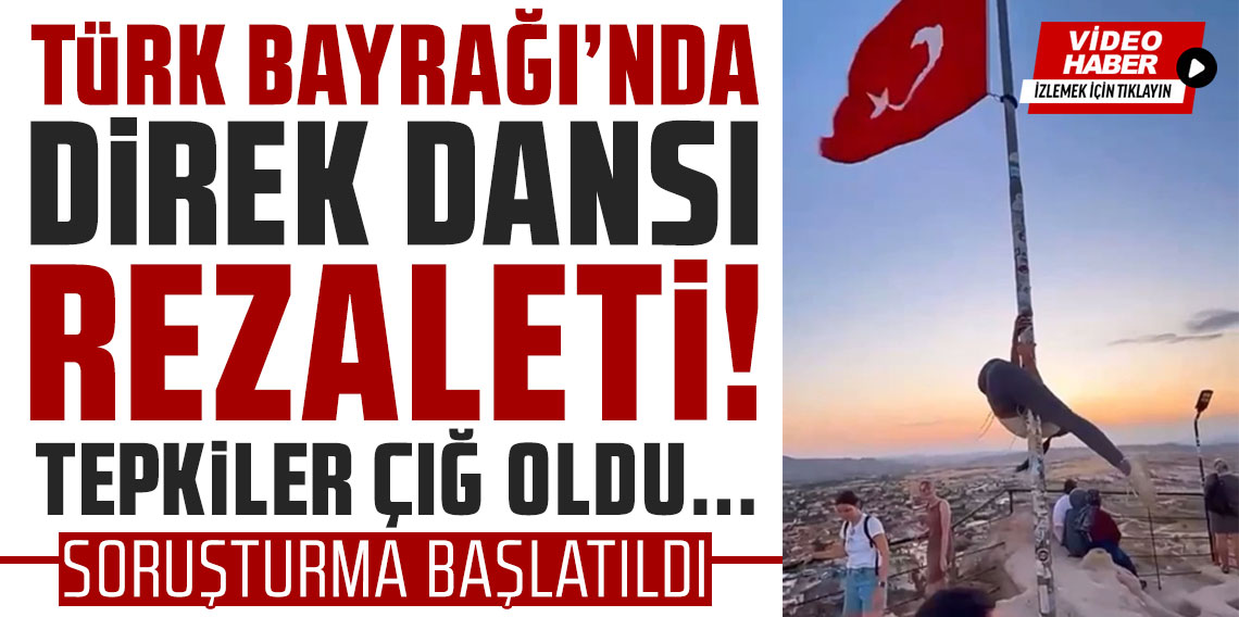 Türk Bayrağı'nda direk dansı rezaleti!