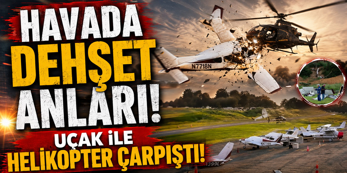 Pensilvanya'da uçak ile helikopter çarpıştı: 1 ölü, 2 yaralı