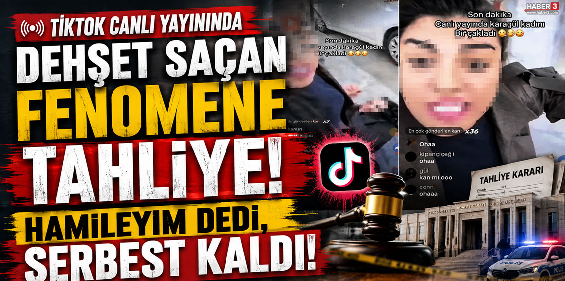 TikTok canlı yayınında dehşet saçan fenomene tahliye!