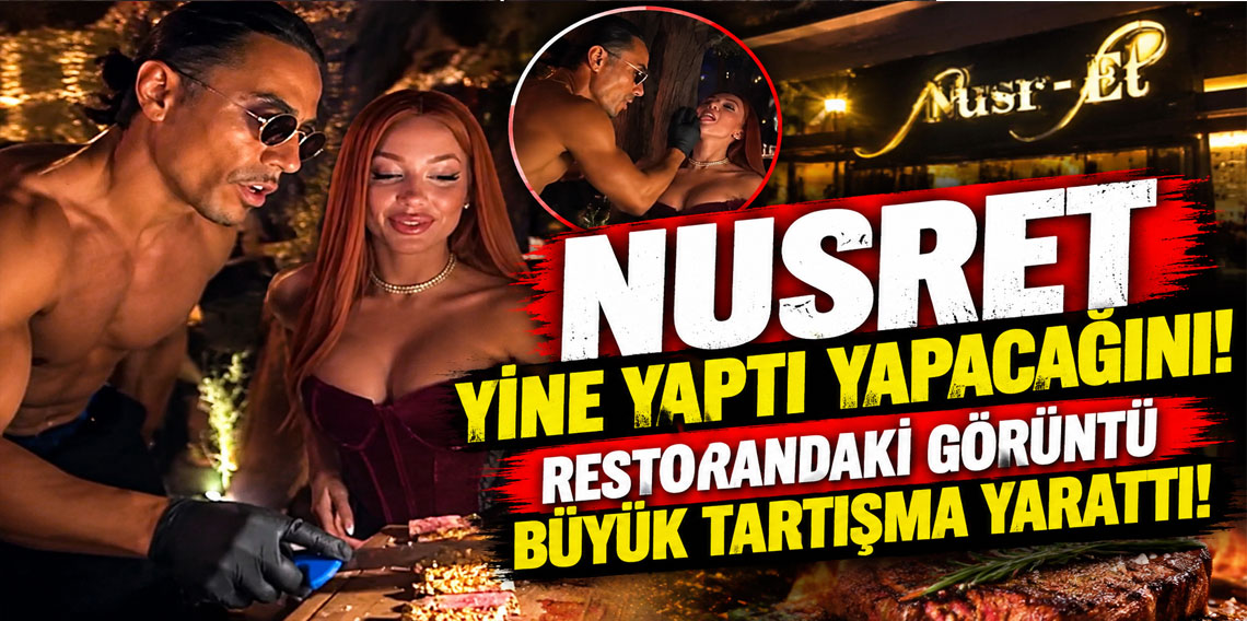 Nusret yine yaptı yapacağını! Restorandaki görüntü büyük tartışma yarattı