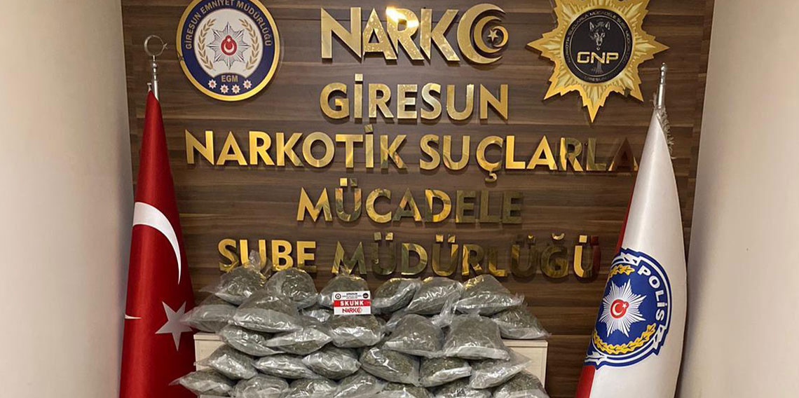  Giresun'da uyuşturucu operasyonu! 1 kişi tutuklandı