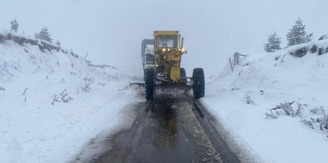 Ordu'nun yüksek kesimlerinde kar kalınlığı 60 santimetreye ulaştı