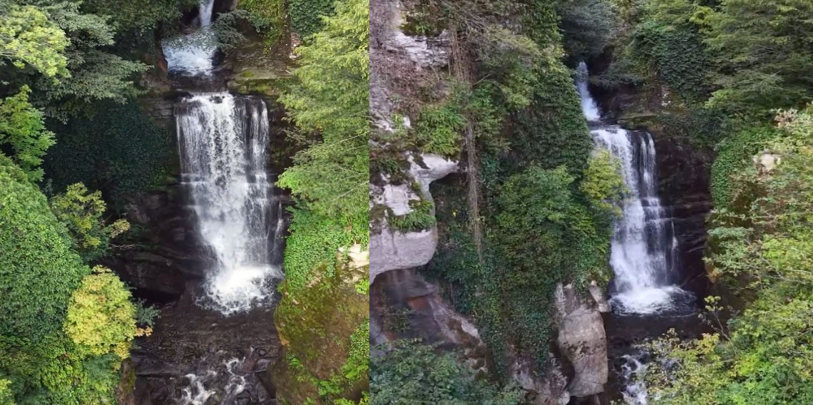Giresun'daki Siğlen Şelalesi saklı güzellikleriyle mest ediyor