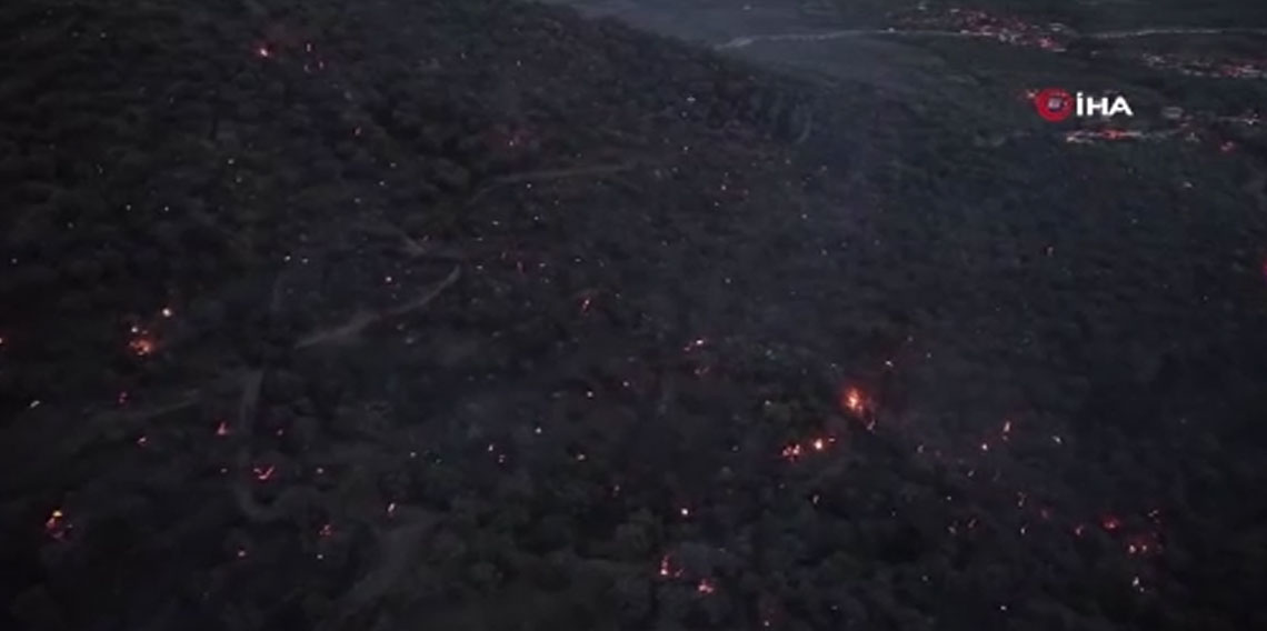 Bozdoğan yangını büyük ölçüde kontrol altına alındı