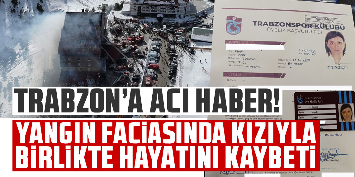 Bolu'dan Trabzon'a acı haber geldi!