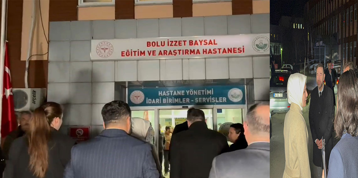 Bakan Mahinur Özdemir Göktaş, otel yangınında yaralananları ziyaret etti