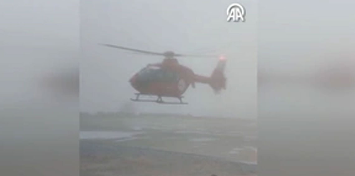 Muğla'da hastaneye çarpan helikopter kazadan hemen önce böyle görüntülendi