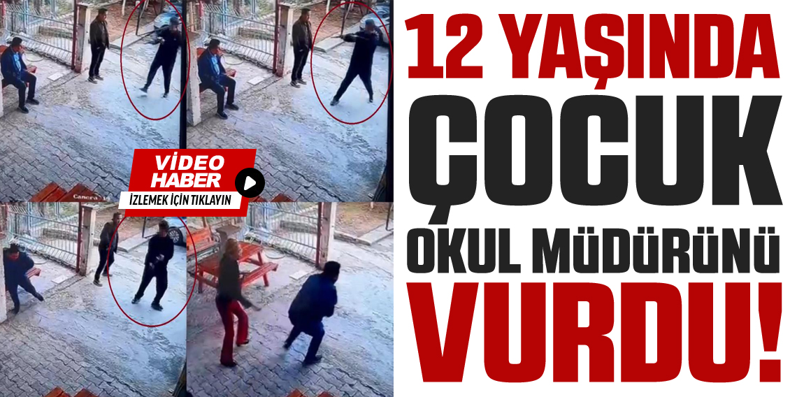 12 yaşındaki öğrenci okul müdürünü vurdu: O anlar kamerada